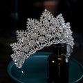 Bridal Tiaras Hair Accessories Luxury Full Zircon Wedding Crowns Diadem Headdress Baroque Brides Party Tiara Crown For Women