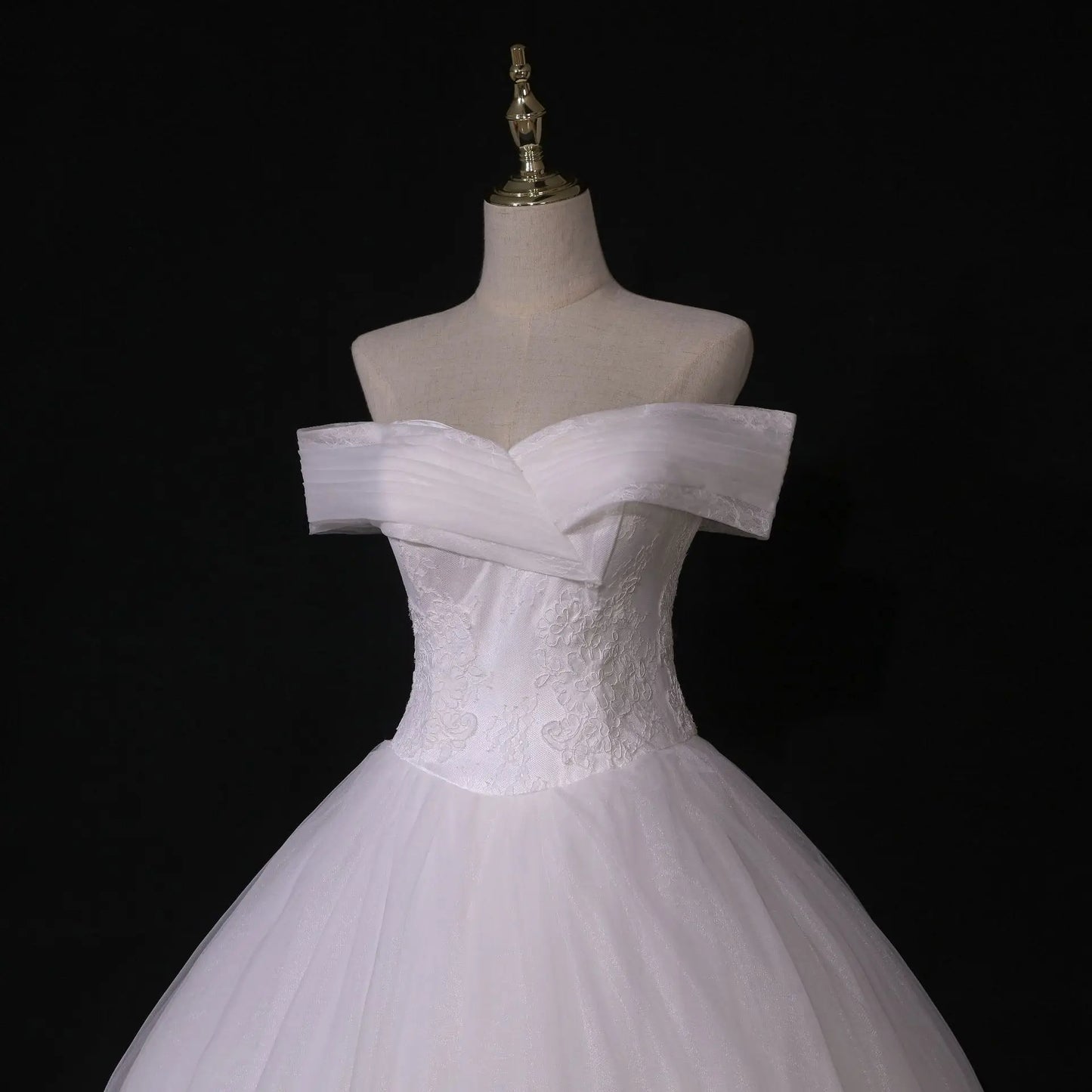 Luksusowe białe haftowane koronkowe ślubne syreny maxi sukienki na pannę młodą elegancką wysoką talię na ramię długie kobiety formalne sukienka