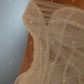 Boho A line Wedding Dress Sequined Feather Birde Dresses Strapless Side Leg Slit Tulle Bridals Formal Gowns Bespoke