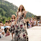 Caucasus Lace Appliques Prom Dresses A-line Tulle فساتين السهرة O-Neck Floor-Length Short Sleeves Vestidos De Noche