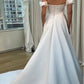 Custom Made Satin A Line Wedding Dresses