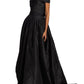 Black Satin Prom Dresses Off the Shoulder A-line فساتين السهرة Elegant Sleeveless Floor-Length vestidos verano moda