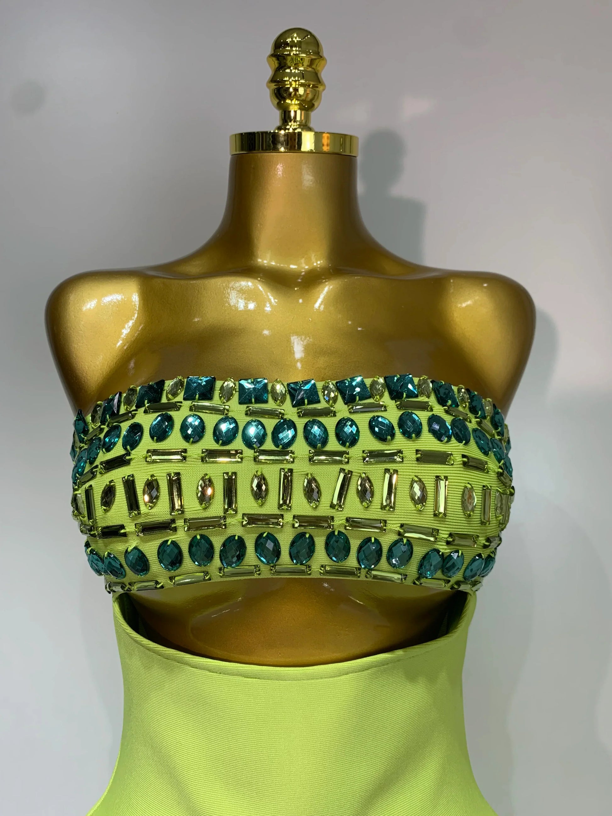 Women Celebrity Luxury Sexy Strapless Sparkly Diamond Cut Out Bodycon Bandage Dress Elegant Evening Club Party Birthday Outfit