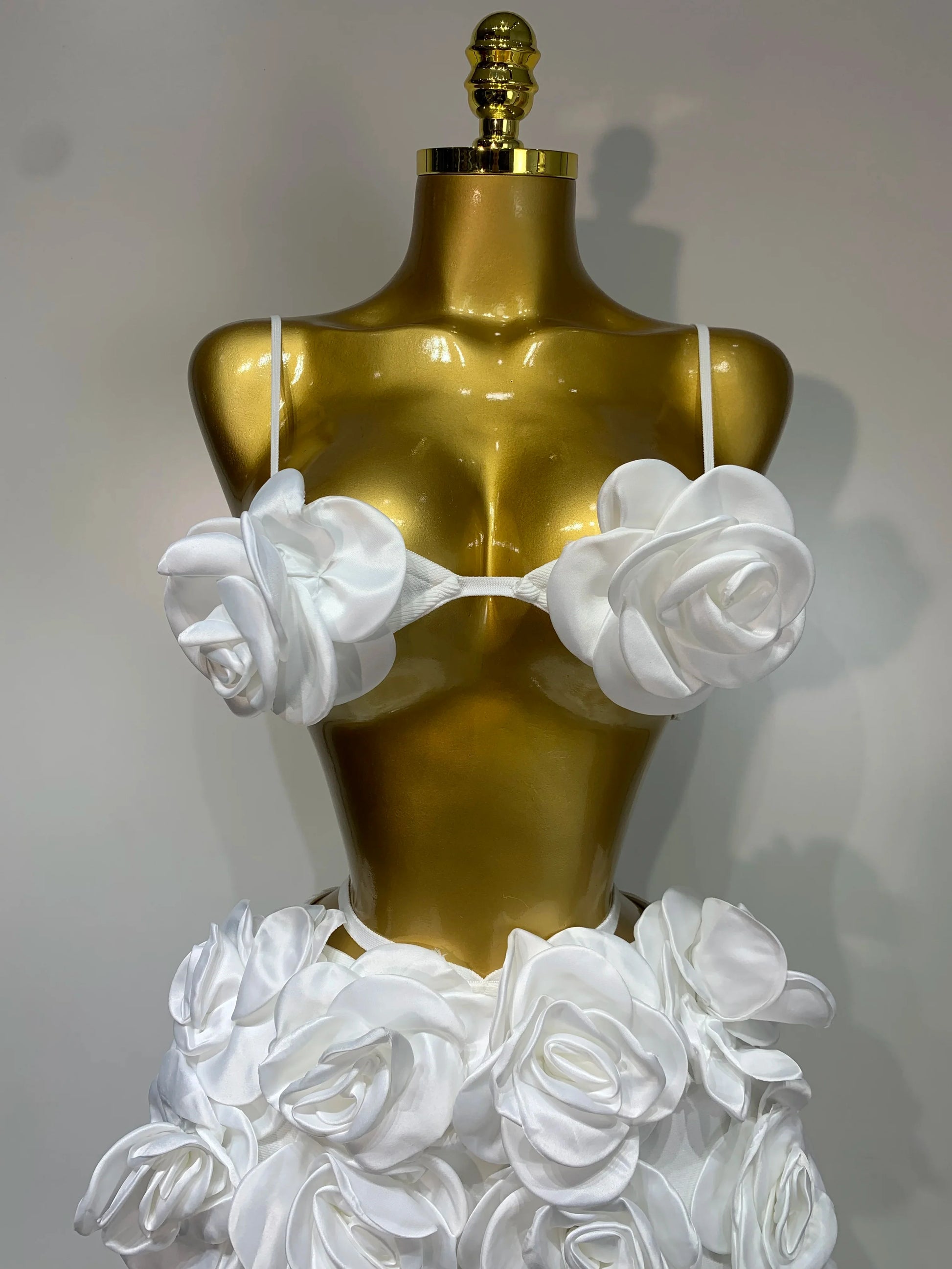 Women Sexy Camisole Floral Bandage Long Skirts Two Piece Set Celebrity Elegant Party Cocktail Prom Gown Nightclub Outfit