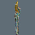 Colorful Tight Fitting Long Dress Suit Streamer Bar Theme Party Outfit Hot Women Rhinestone Sequins Spandex Event Dress Huancai