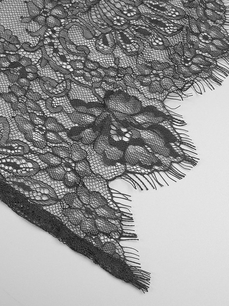 Strapless Backless Lace Split Black Mesh Maxi Long Bodycon Dress Elegant Cocktail Party Evening Gowns Vestido