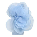Summer Women'S Dress Sexy One Shoulder Sleeveless 3D Mesh Flower Patchwork Satin Mini White Wedding Dress Blue