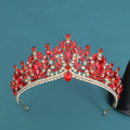 Baroque Crowns And Tiaras For Women Crystal Queen Princess Bridal Crown For Wedding Hair Accessories Party Prom Hair Jewelry as picture
