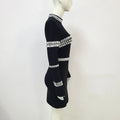 Winter Sparkling Diamonds Half High Collar Black Mini Bandage Dress Fashion Woman Evening Party Outfit