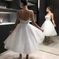 Simple Vestido De Novia  Satin Mermaid Princess Bridal Gown Bow Simple Court Train Wedding Dress Dress