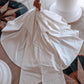 שמלות כלה של פנינים אלגנטיות שמלות כלה חוף כלה מודרני שמלות בוהו מטאטאות שמלת כדור סאטן פלוס גודל גודל vestidos de novia