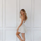 Vestido De Novia Simple White Sassy Skirt Wedding Dress Train Dress Satin  Bow Court Bridal Gown