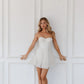 Vestido De Novia Simple White Sassy Skirt Wedding Dress Train Dress Satin  Bow Court Bridal Gown