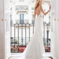 Lace-Trimmed Train Wedding Dress Vestido De Novia Mermaid Satin Modern Princess Bridal Gown Bow Satin Court Train