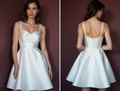 Boho Short Wedding Dress and Mini Dress with Fringe Details for a Unique Look backless New Satin Short Wedding Dress silk