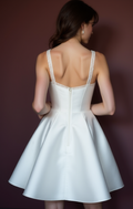 Boho Short Wedding Dress and Mini Dress with Fringe Details for a Unique Look backless New Satin Short Wedding Dress silk
