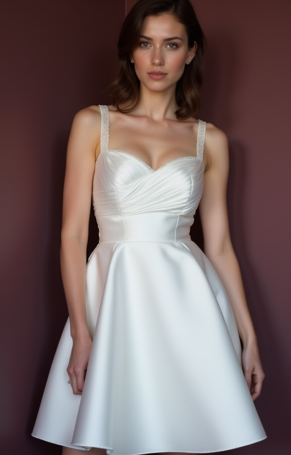 Boho Short Wedding Dress and Mini Dress with Fringe Details for a Unique Look backless New Satin Short Wedding Dress silk