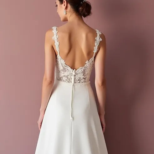 Sexy Mermaid Wedding Dress for a Glamorous and Confident Bridal Look backless mesh New Satin silk