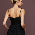 Timeless Black Evening Dress and Prom Dress with a Simple Silhouette for an Effortless Style backless black New Satin