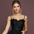 Timeless Black Evening Dress and Prom Dress with a Simple Silhouette for an Effortless Style backless black New Satin
