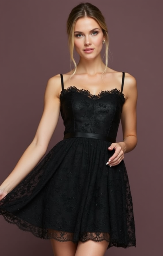 Sophisticated Black Evening Dress and Prom Gown with a Sparkling Waistline for Extra Shine black New Satin split