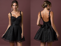 Stunning Evening Dress and Prom Dress with Tiered Layers for a Dramatic Effect black embroidery New Satin split