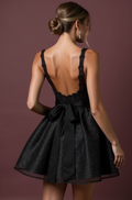 Stunning Evening Dress and Prom Dress with Tiered Layers for a Dramatic Effect black embroidery New Satin split