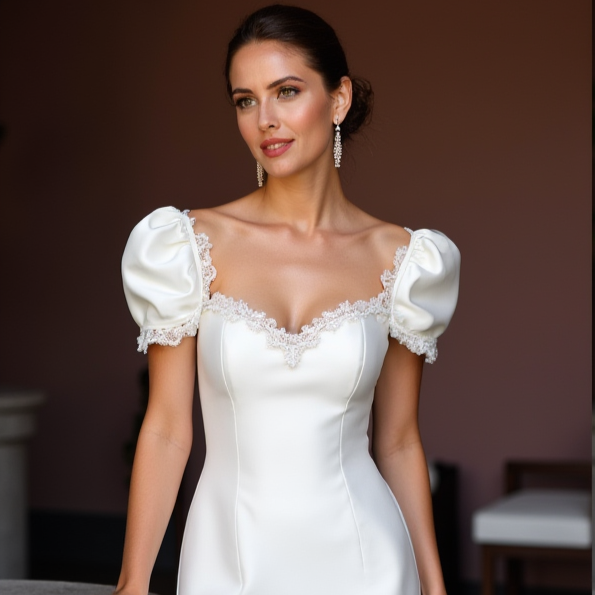 Edgy Short Wedding Dress and Mini Dress with a High Slit for a Daring Look embroidery New Satin Short Wedding Dress silk