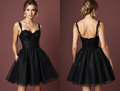 Stunning Black Evening Dress & Prom Dress with Mermaid Fit for a Red Carpet Look black embroidery New Satin