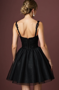 Stunning Black Evening Dress & Prom Dress with Mermaid Fit for a Red Carpet Look black embroidery New Satin