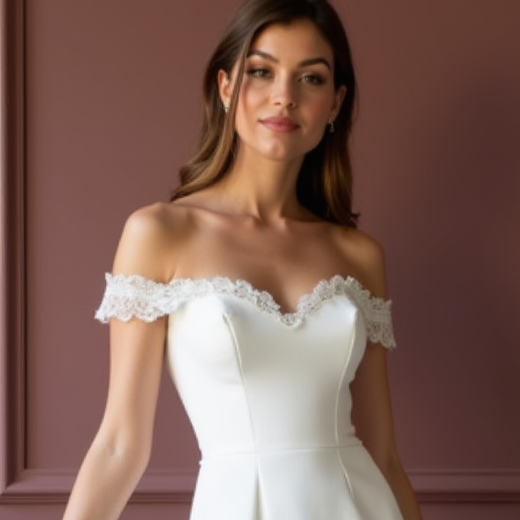 Chic Short Wedding Dress and Mini Dress with Pearl Buttons for a Vintage Touch embroidery New Satin Short Wedding Dress silk