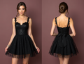 Chic Black Evening Dress & Prom Gown with Long Sleeves for a Sophisticated Style black embroidery New Satin