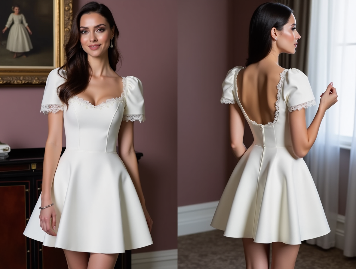 Boho Short Wedding Dress and Mini Dress with a Relaxed Fit for Effortless Style embroidery mesh New Satin Short Wedding Dress silk