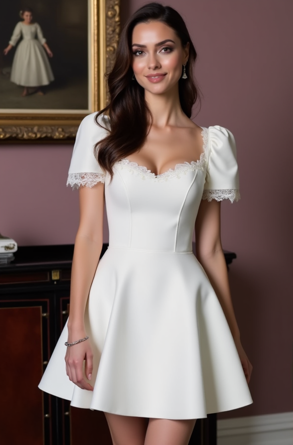 Boho Short Wedding Dress and Mini Dress with a Relaxed Fit for Effortless Style embroidery mesh New Satin Short Wedding Dress silk