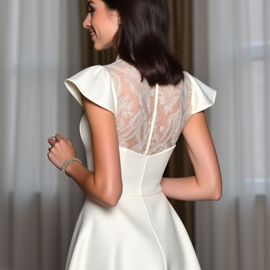 Modern Mini Short Wedding Dress with a Corset Bodice for a Flattering Silhouette mesh New Satin Short Wedding Dress silk