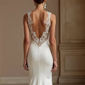 Mermaid Wedding Dress for Brides Who Love a Romantic and Sleek Design backless embroidery New Satin