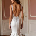 Mermaid Bridal Gown with a Luxe Touch for Sophisticated Brides backless New Satin