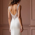 Mermaid Bridal Gown with a Classic Fit for Traditional Wedding Styles backless New Satin