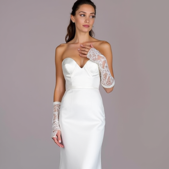 Timeless White Mermaid Wedding Dress with a Corset Back for a Secure Fit backless mesh New Satin white