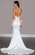 Timeless White Mermaid Wedding Dress with a Corset Back for a Secure Fit backless mesh New Satin white