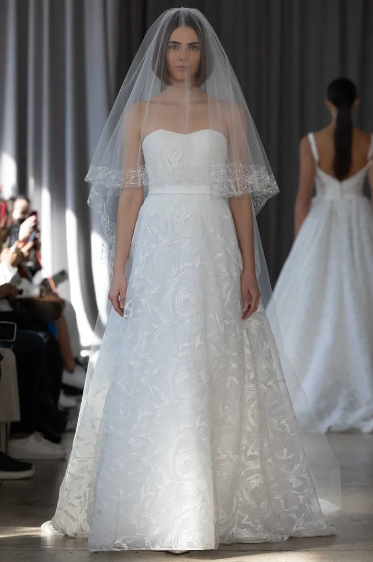 Tulle Embroidered with Ivory Threads Wedding Dress Court Simple Bow Bridal Gown Mermaid Vestido De Novia Satin Train Princess Dress Satin