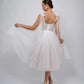 Adjustable tulle bow straps Wedding Dress Vestido De Novia Satin Skirt  Bow  Court Train Dress Bridal Gown