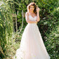 Embroidered & Beaded Vine Lace Wedding Dress Bow Satin Court Train Dress Vestido De Novia Bridal Gown Skirt