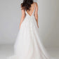 Embroidered & Beaded Vine Lace Wedding Dress Bow Satin Court Train Dress Vestido De Novia Bridal Gown Skirt