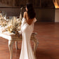 White Mermaid Wedding Dresses Formal Long Sleeve Evening Dress Boho Beach Off The Shoulder Customize To Measures Elegant