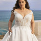 Robe De mariée grande taille en dentelle, Illusion d'illusion, dos bas, manches cape, Train Court, pour la mariée 