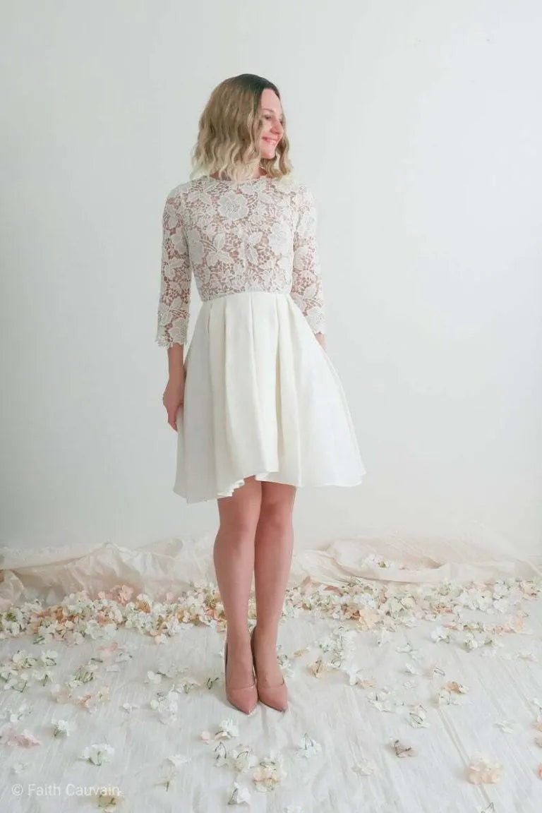 Silk and Lace Wedding Dress Satin Modern Princess Bridal Mermaid Vestido De Novia Gown Bow Satin Court Train Satin