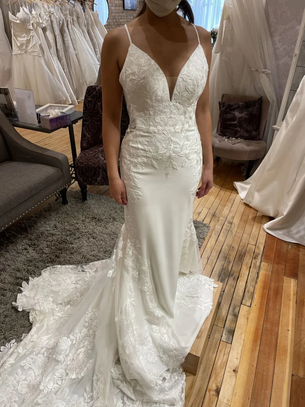 Vestidos de novia bohemios de encaje con tirantes finos, vestido de novia de sirena, vestido de novia blanco marfil, suknia slubna 