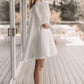 V-Neck White Simple Modern Wedding Dress Court Train Bridal Gown Princess Vestido De Novia Satin Bow Sleeveless Mermaid