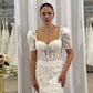 Sweetheart Neckline and Fitand Flare Shape Wedding Dress Court Train Bow Satin Bridal Gown Skirt Dress Vestido De Novia